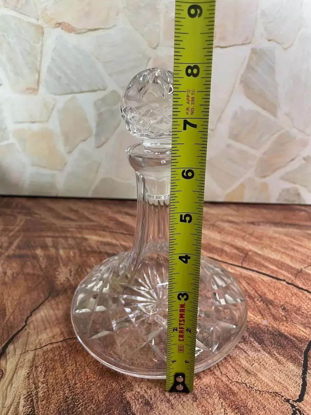 Waterford Crystal Ships Decanter ALANA Vintage Liquor Cordial Bottle